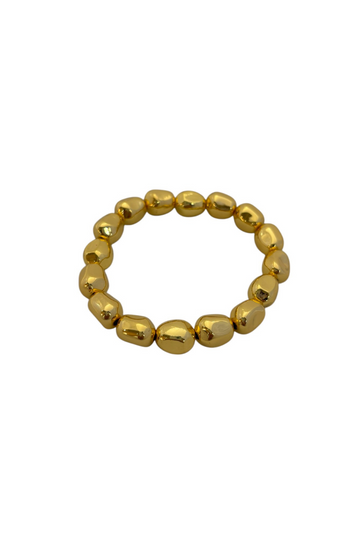 Medium Pebble Bracelet - Gold