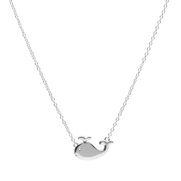 Baby Whale Silver Necklace