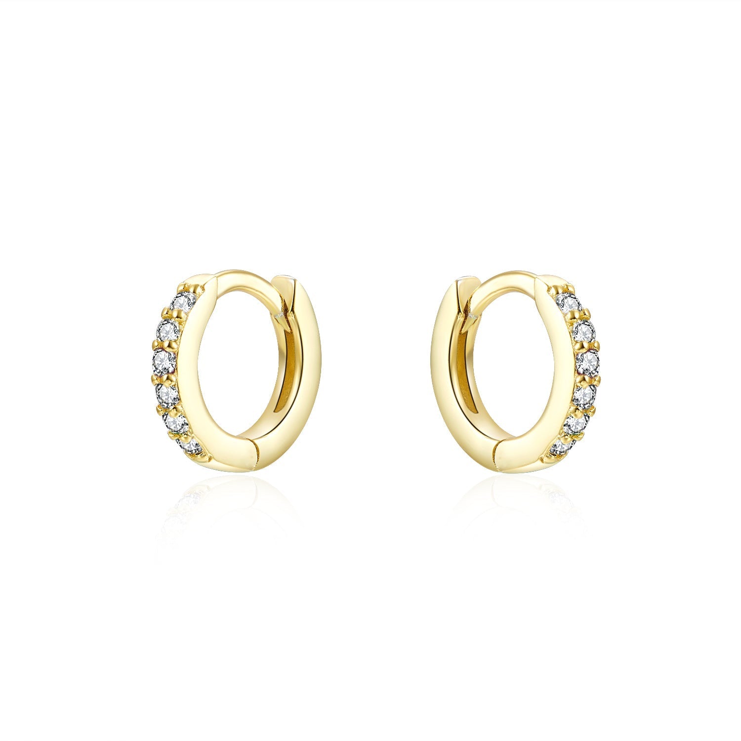 CZ Line Huggie Earring