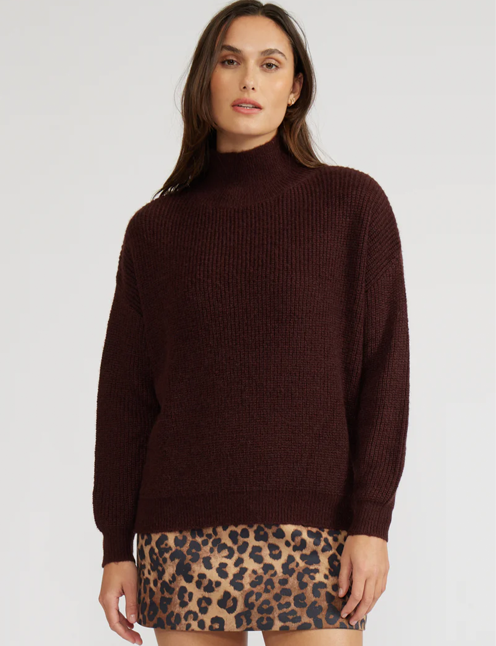 Axel Turtleneck Sweater, Brown