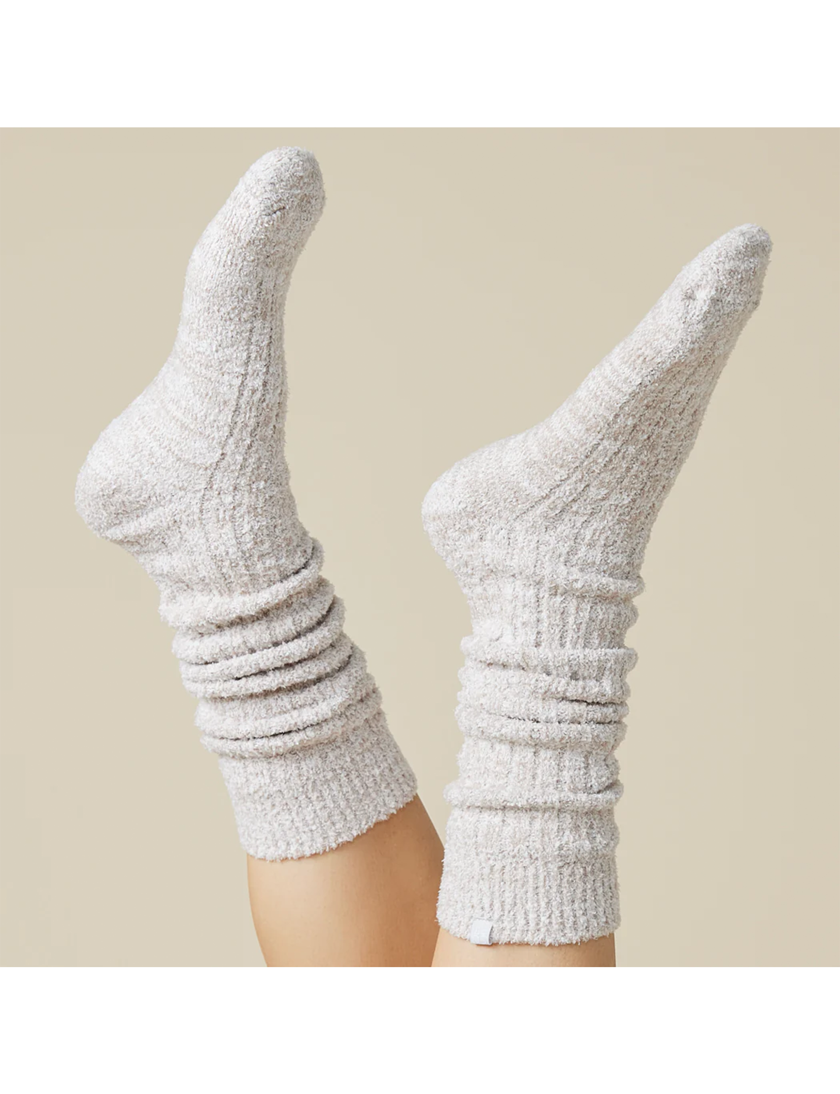 Slouchy Cozy Socks, Heather Coco