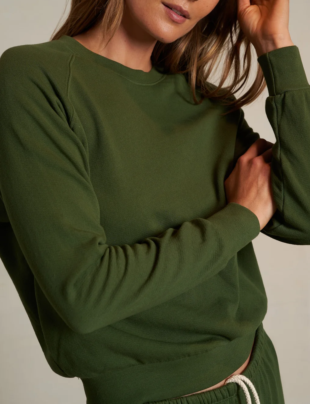 Alexi French Terry Sweatshirt, Fern Green