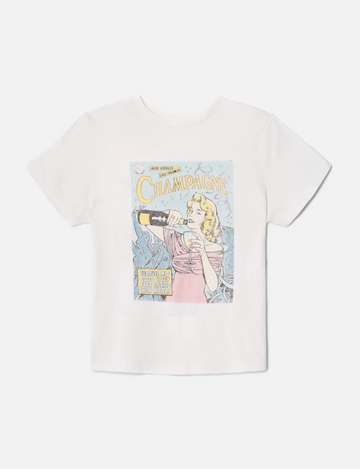 Classic Bubbles Tee, Vintage White