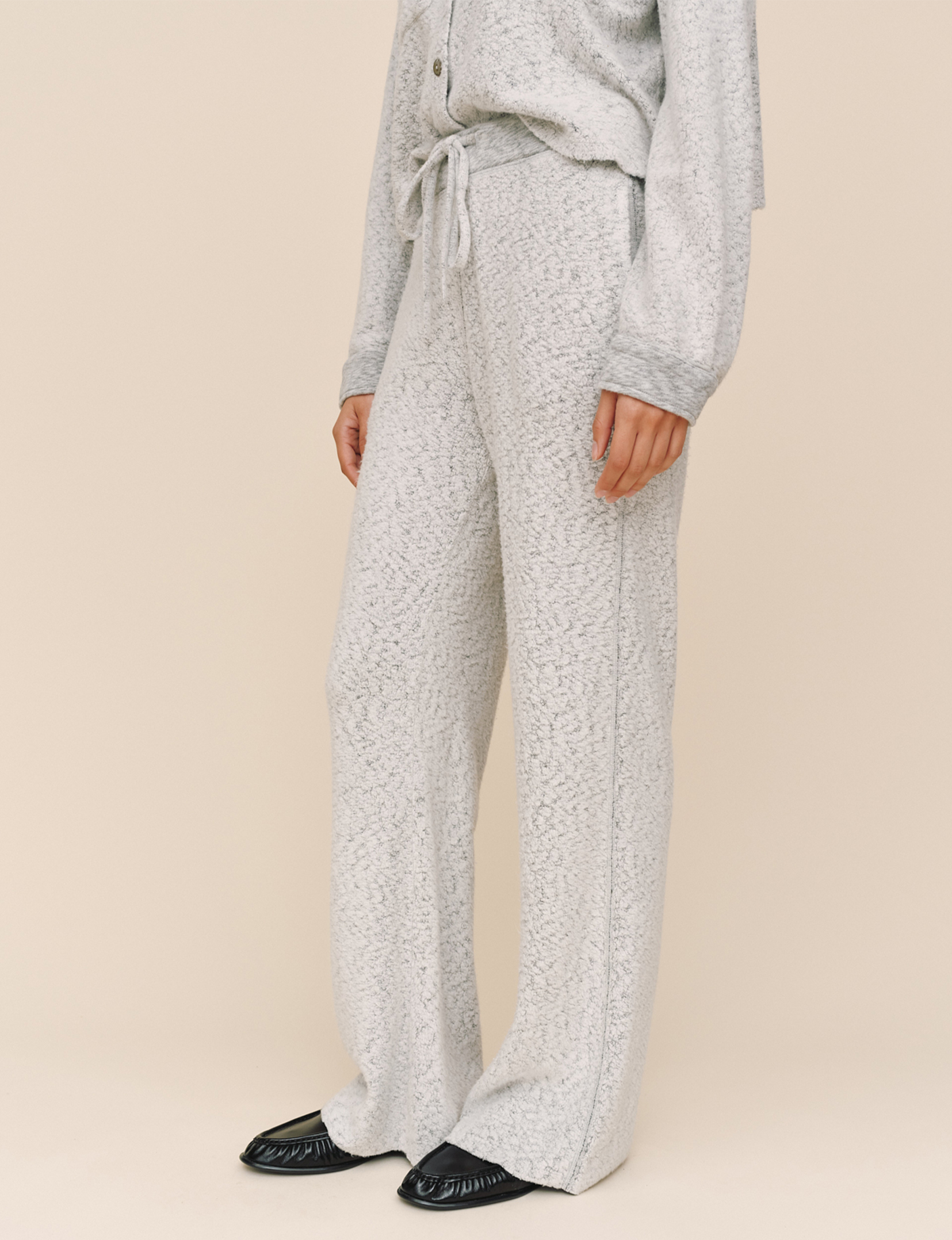 Contrast Wide Leg Pant, Winter Storm