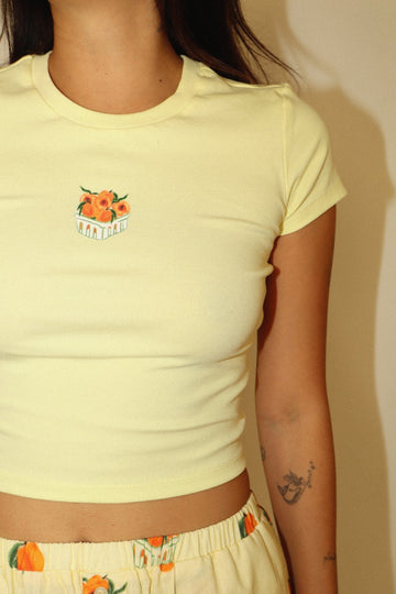 Yellow Peaches Baby Tee