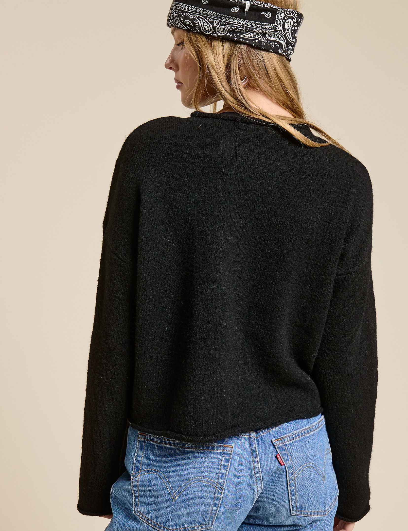 Essential Sweater Top, Black