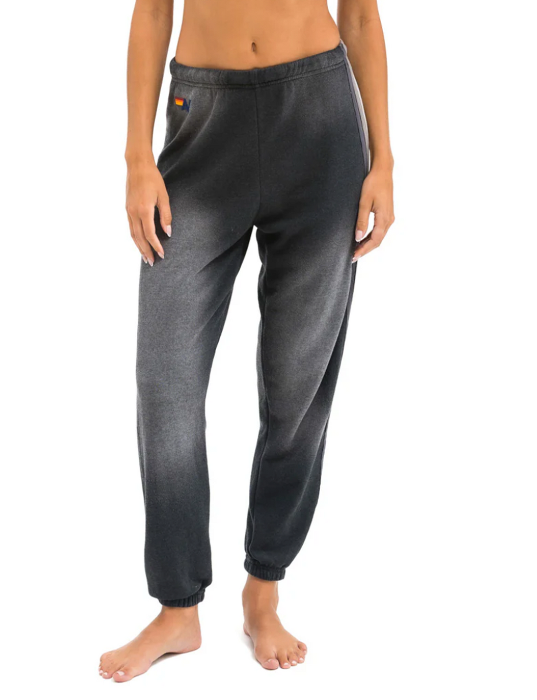 5 Stripe Sweatpant, Faded Smoke