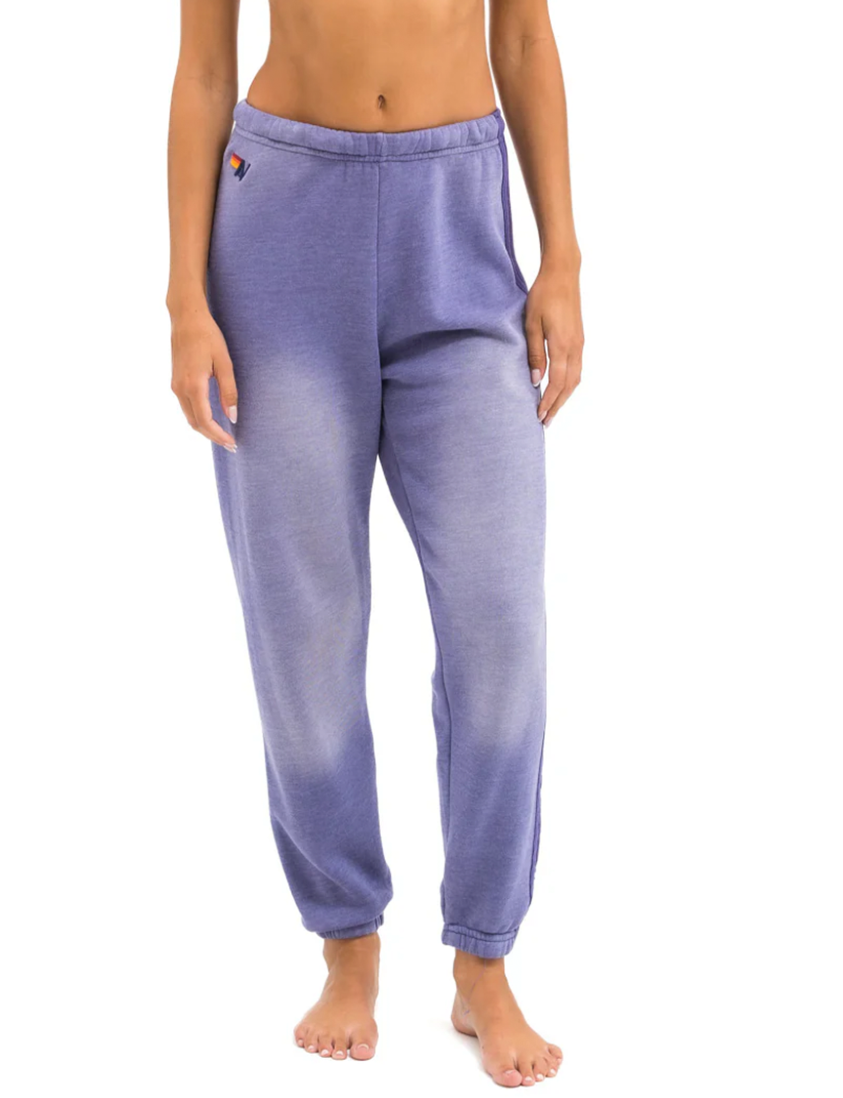 5 Stripe Sweatpants, Faded Grape