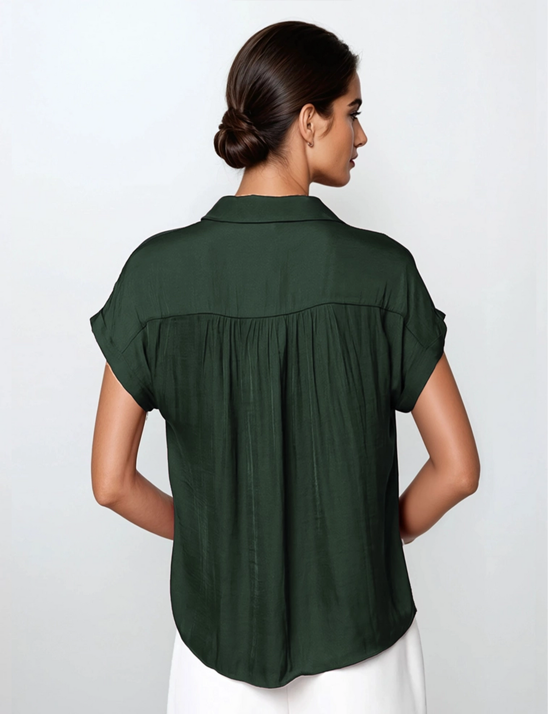 Laney Blouse, Forest Green