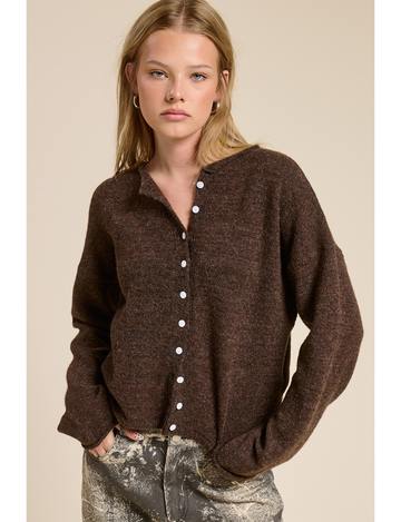 The Essential Cardigan, Walnut