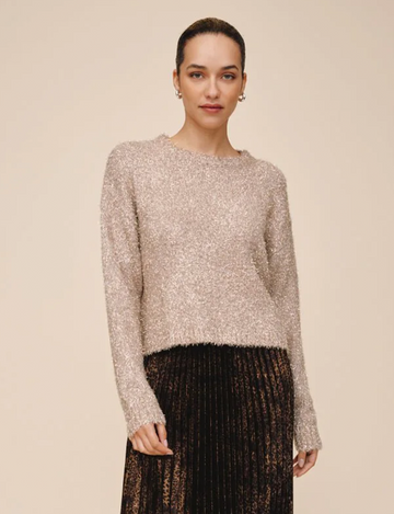 Slouchy Sweater, Gold Shimmer