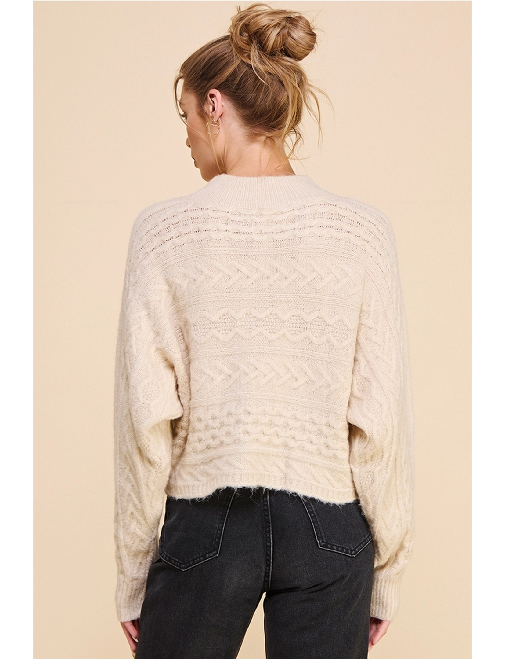 Marbled Sweater, Cloud Cream