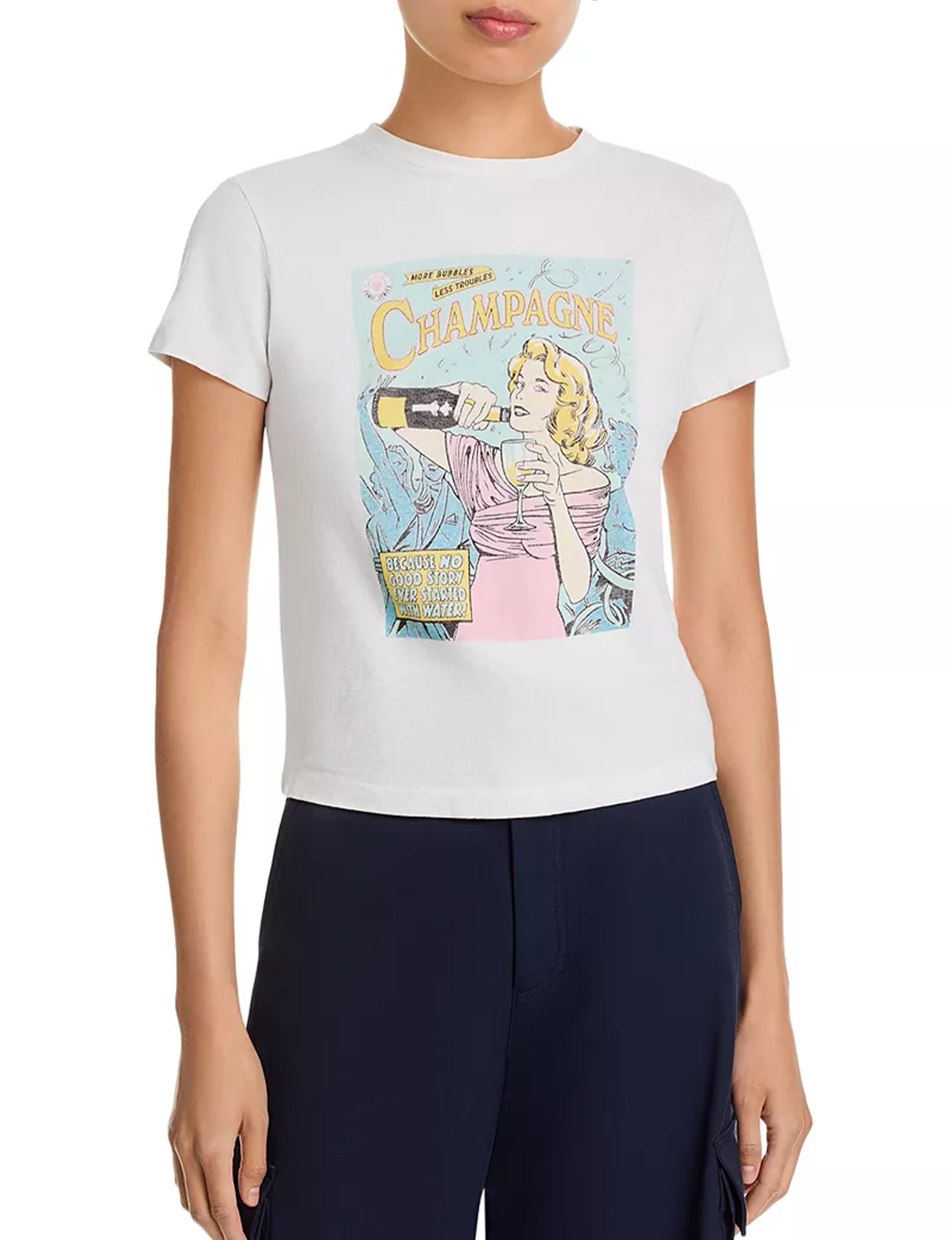 Classic Bubbles Tee, Vintage White