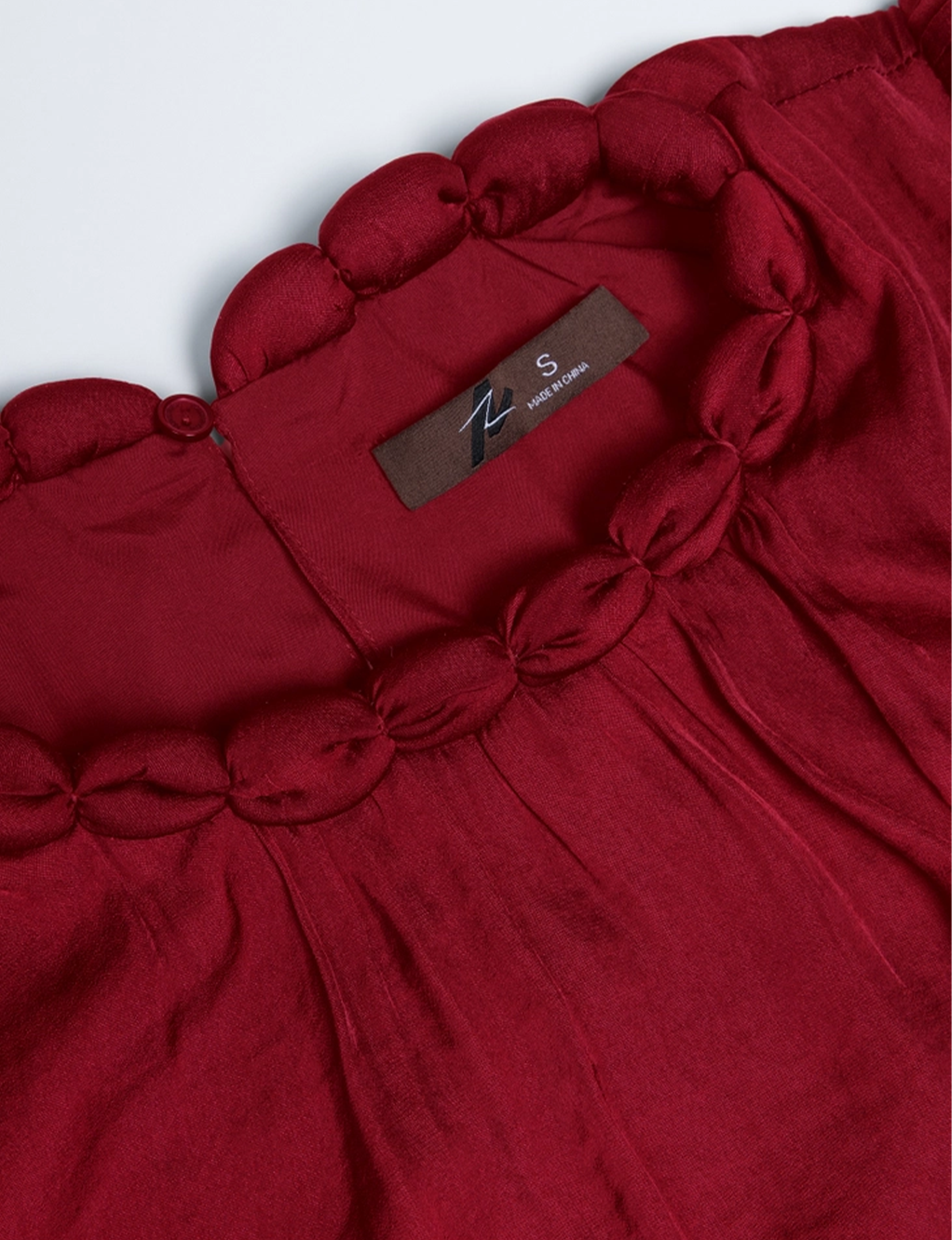 Billowy Blouse, Crimson Red