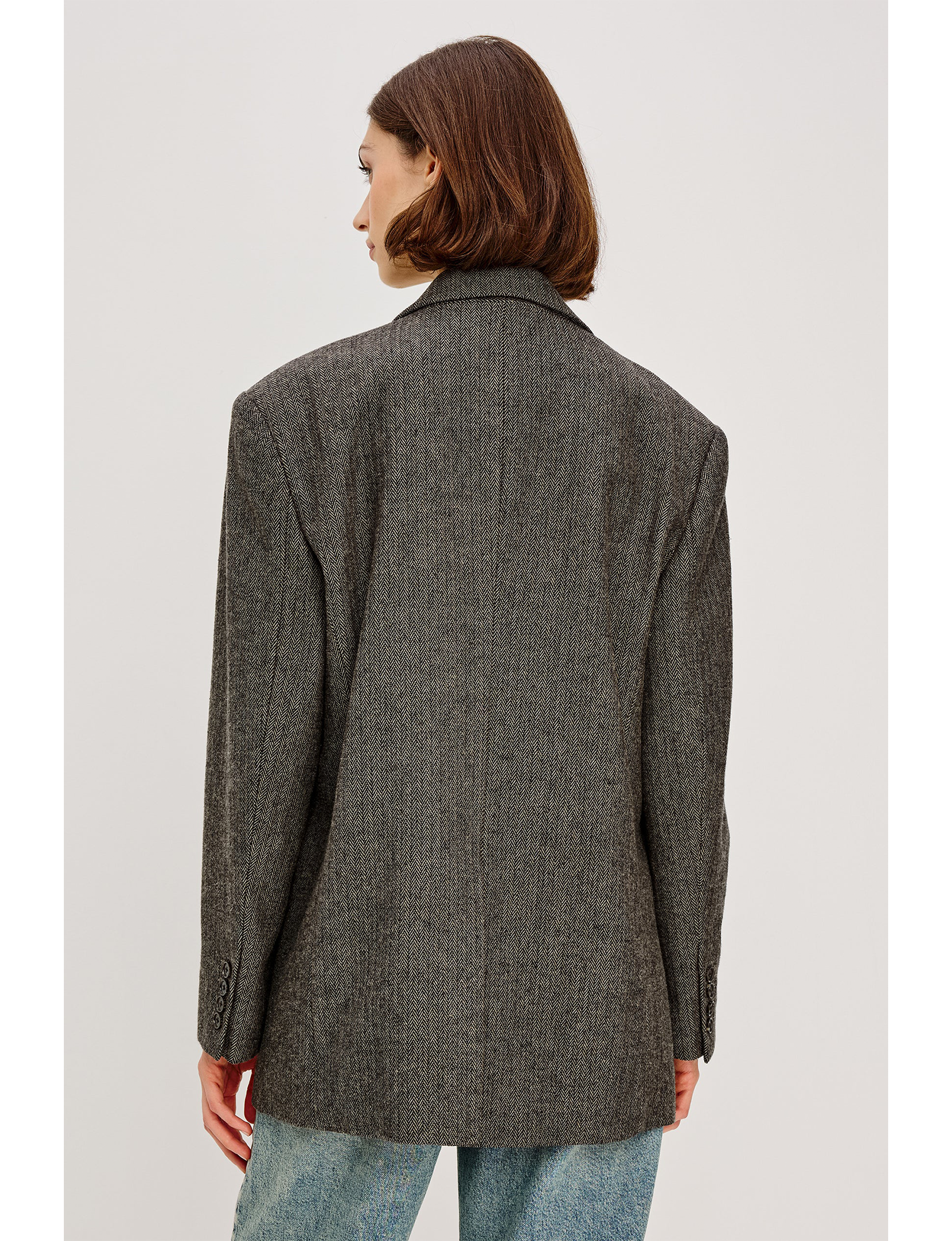 Bridges Blazer, Camel/Black Herringbone