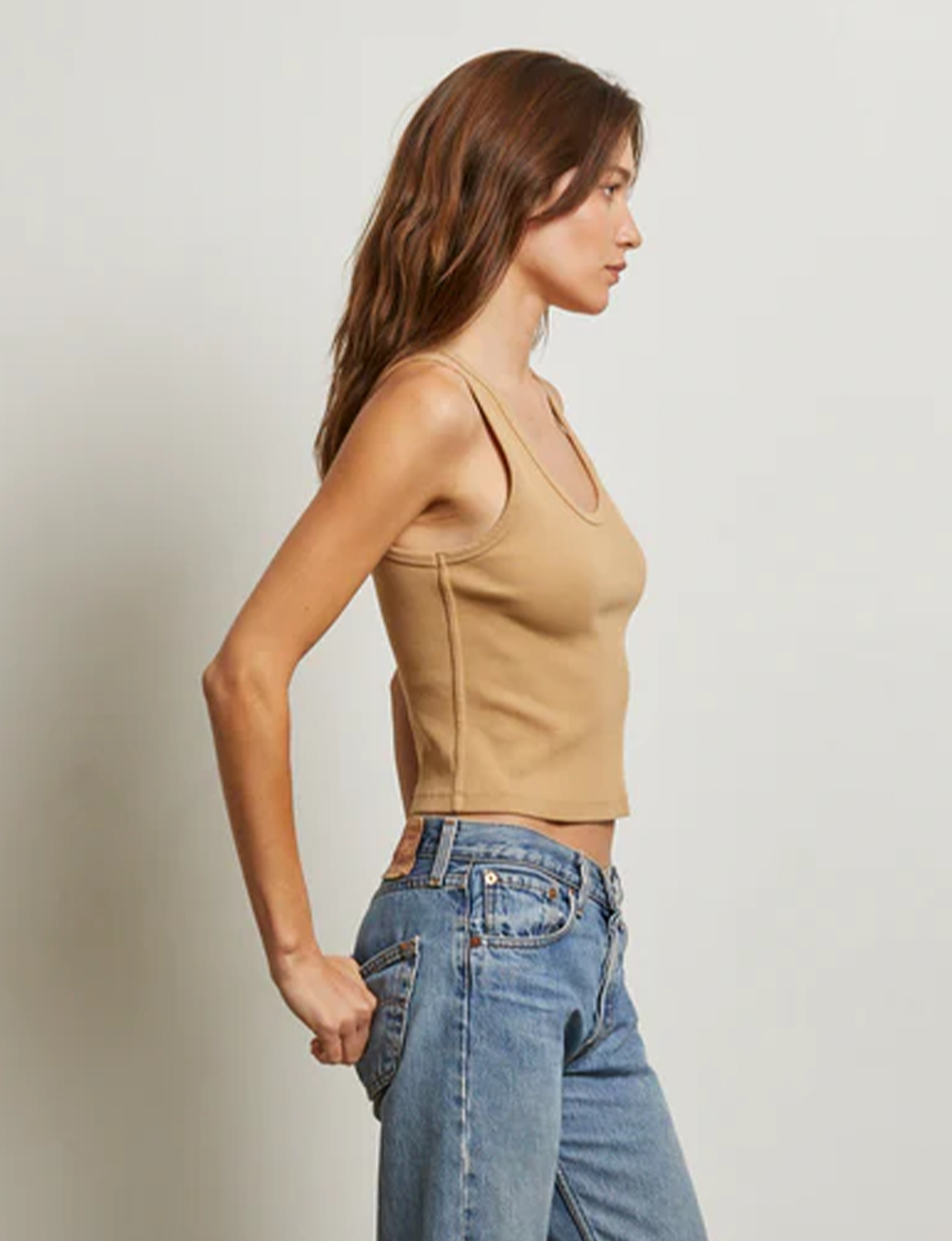 Blondie Tank, Suede
