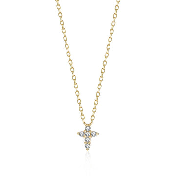 Boho Zirconia Cross Necklace