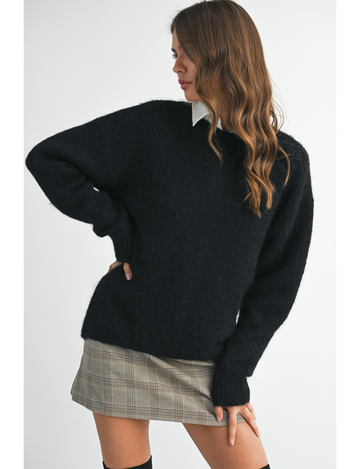 Cozy Amy Sweater, Black