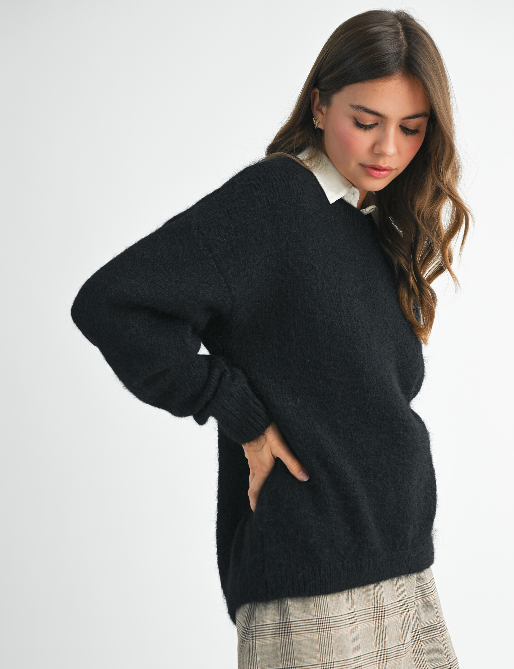 Cozy Amy Sweater, Black