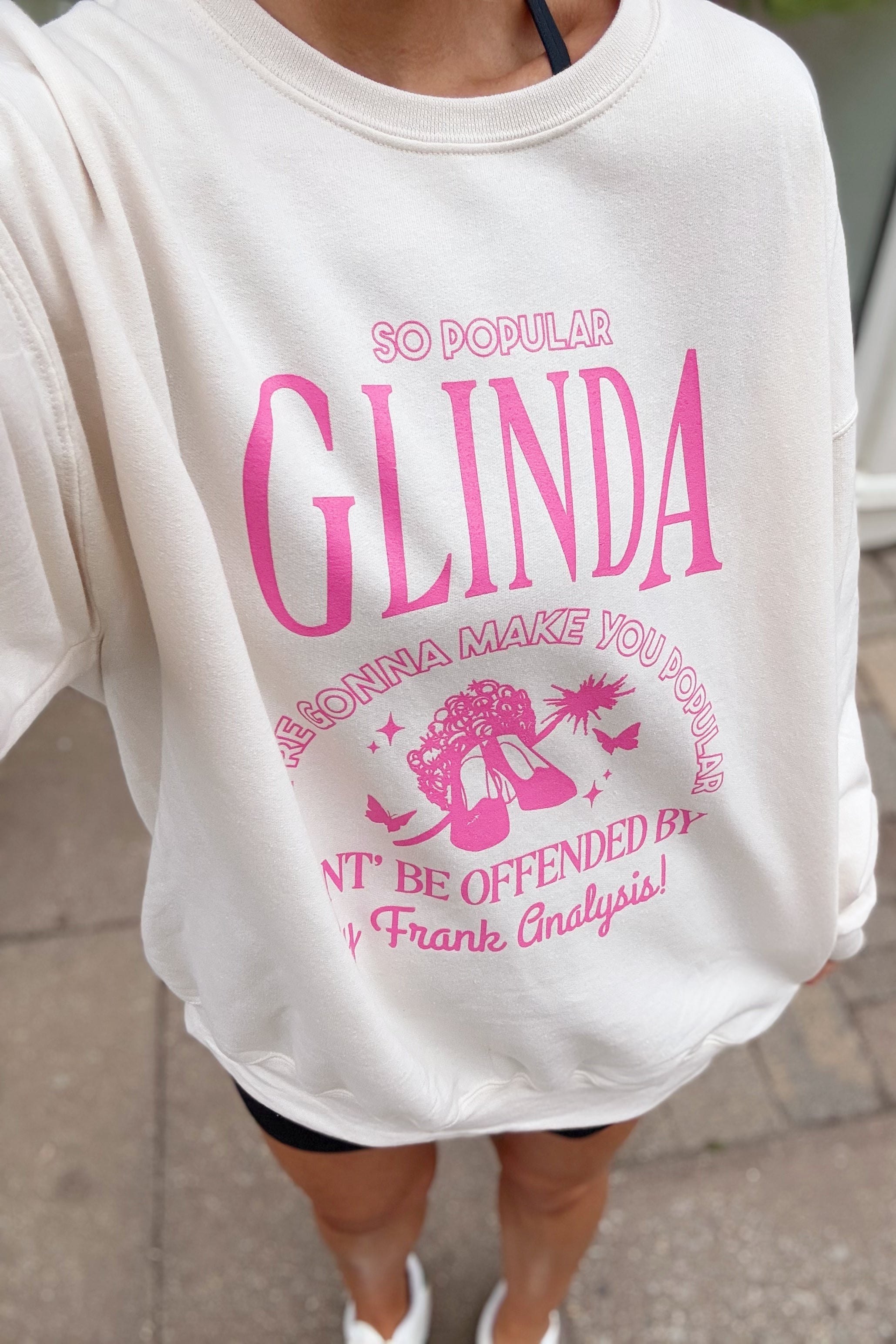 Cream and Pink Glinda Wicked Sweatshirt