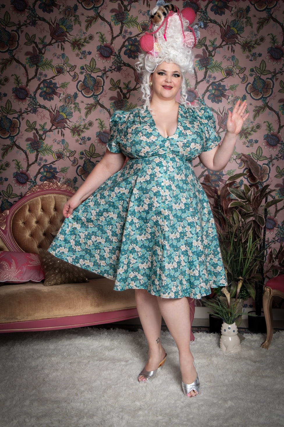 Millie Dress - Tea Time, Teal *sale