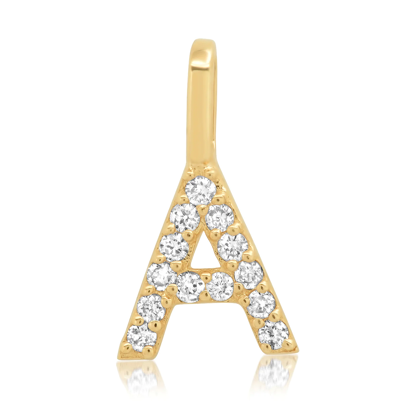 14k Diamond Pav¨¦ Monogram Pendant