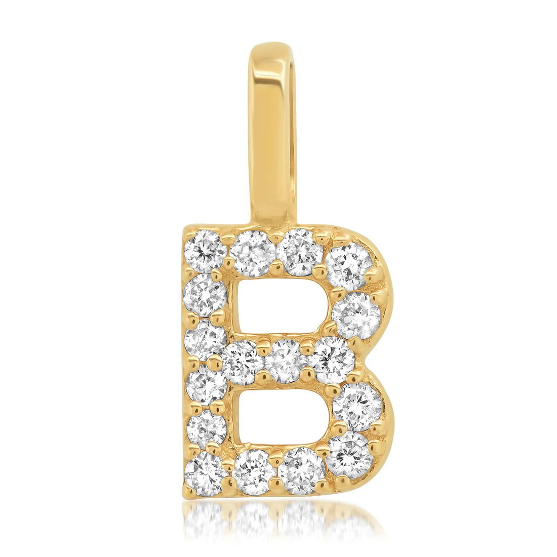 14k Diamond Pav¨¦ Monogram Pendant