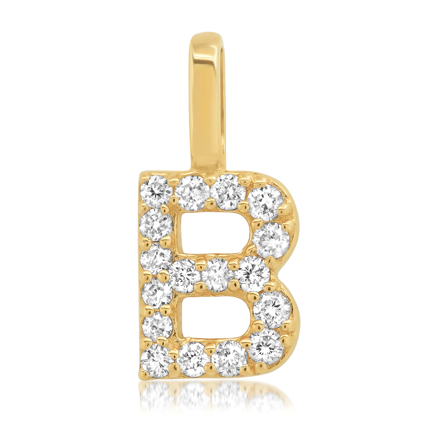14k Diamond Pav¨¦ Monogram Pendant