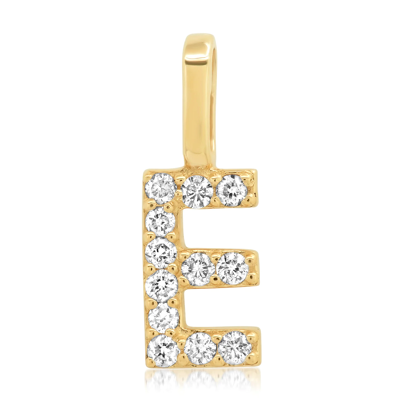 14k Diamond Pav¨¦ Monogram Pendant