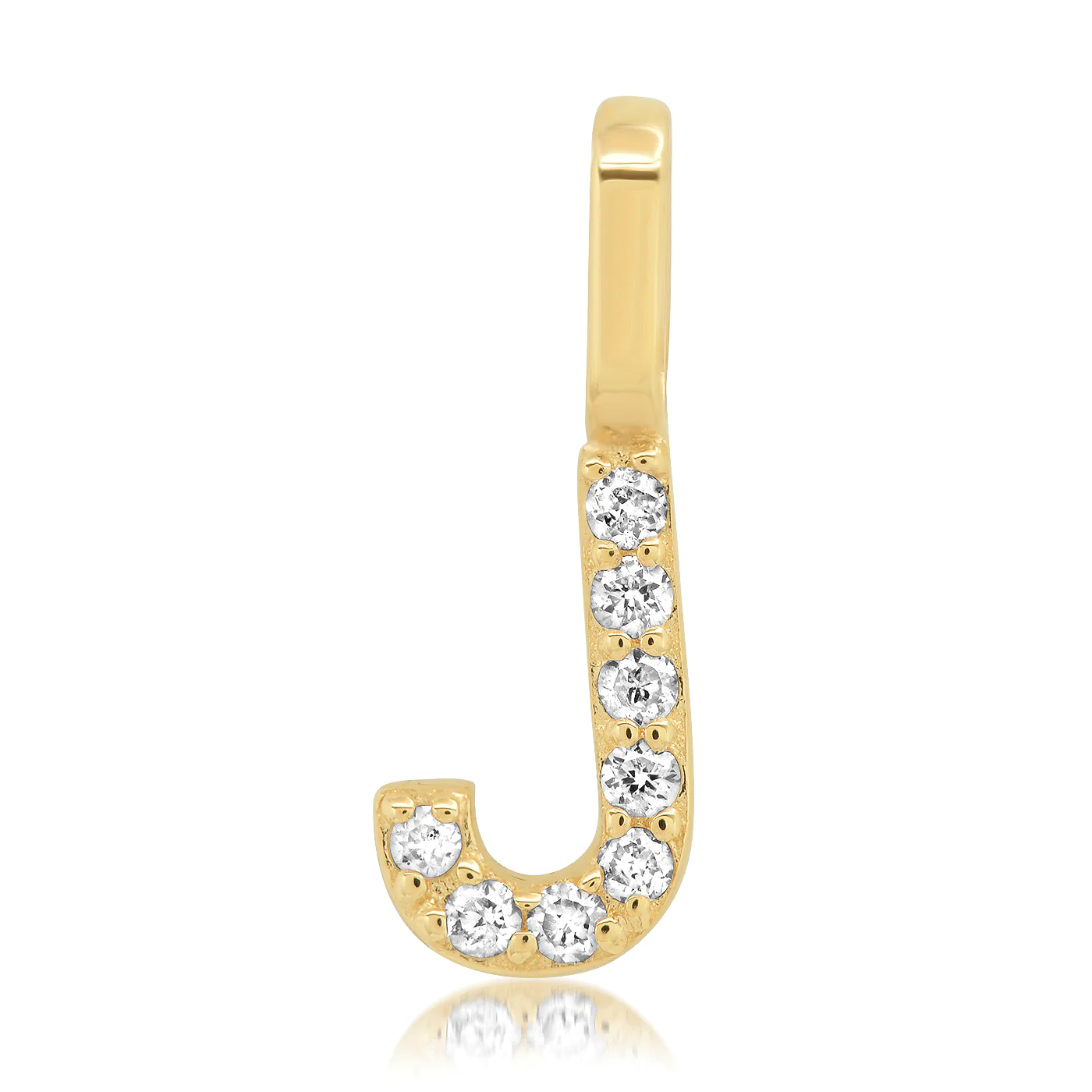 14k Diamond Pav¨¦ Monogram Pendant