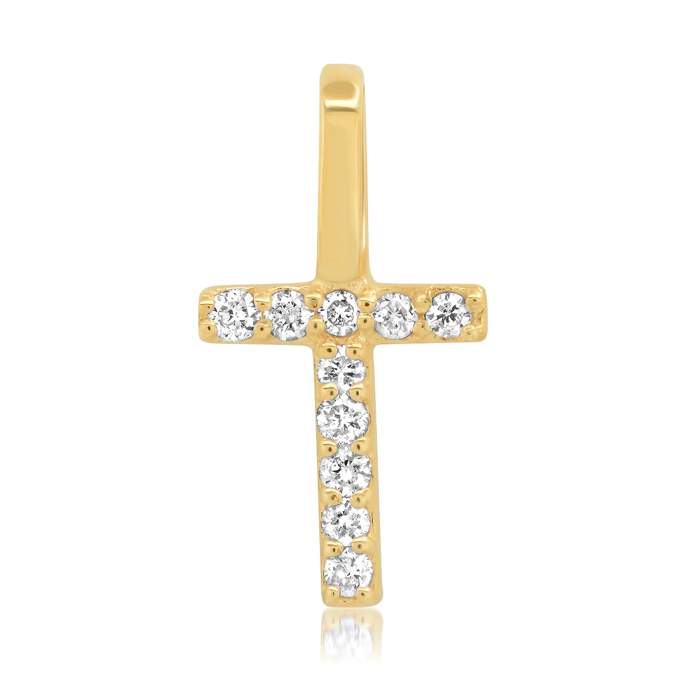 14k Diamond Pav¨¦ Monogram Pendant