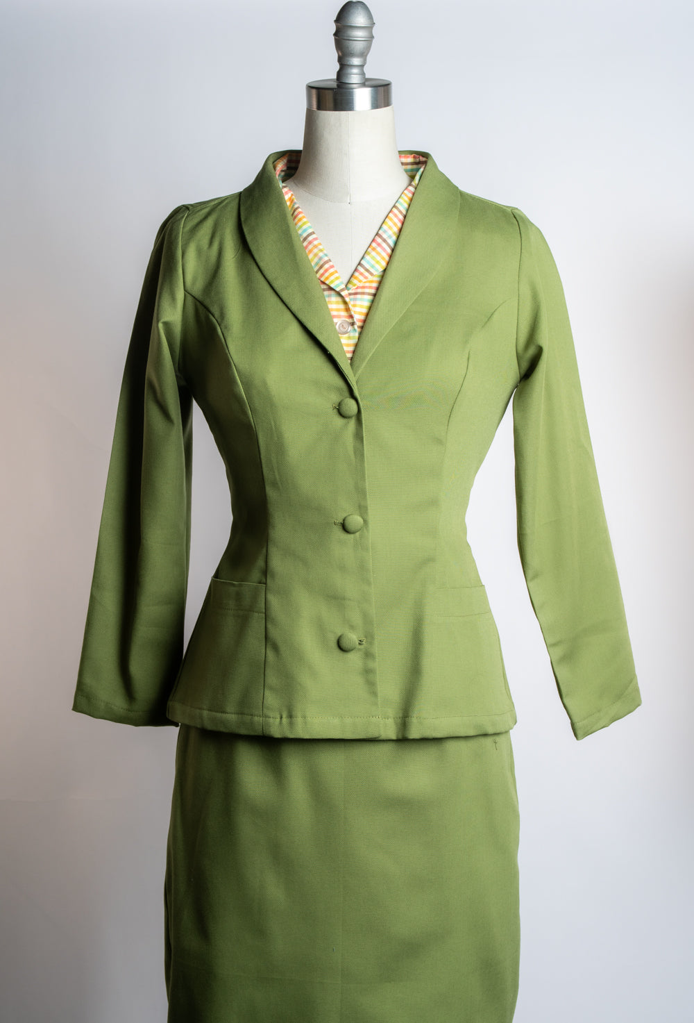 Working Girl Blazer- Canvas, Avocado