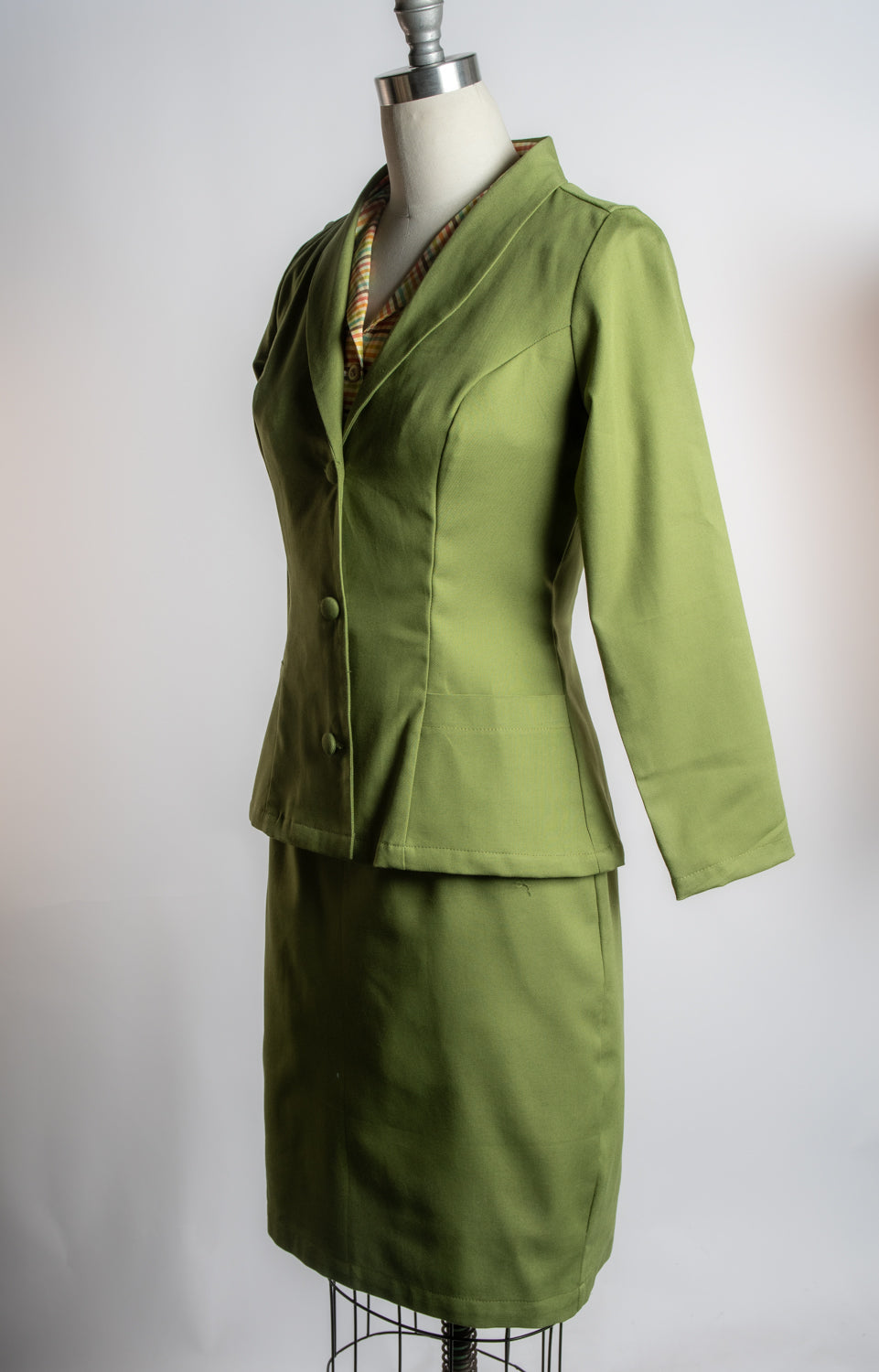 Working Girl Blazer- Canvas, Avocado