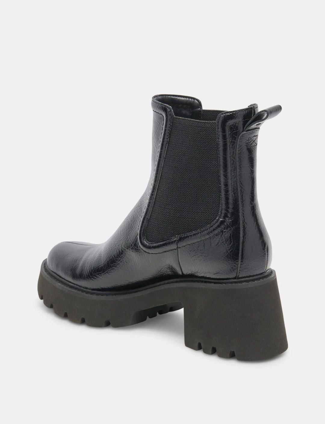 Hawk H2O Patent Booties, Midnight Crinkle