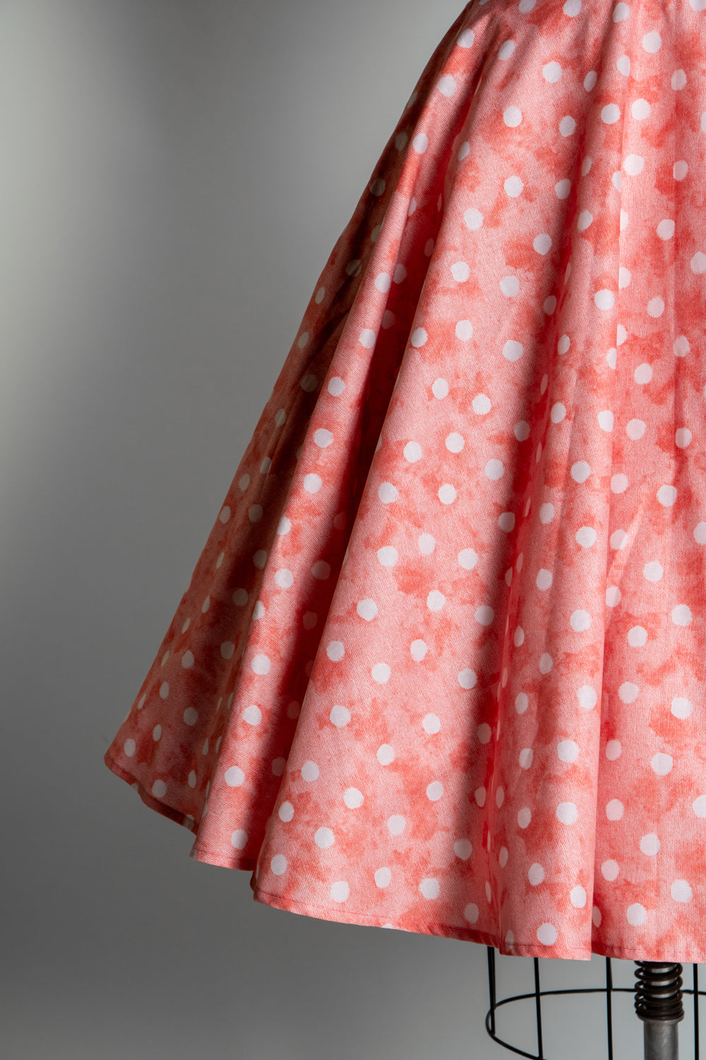 Circle Skirt - Watercolor Dot, Coral *sale