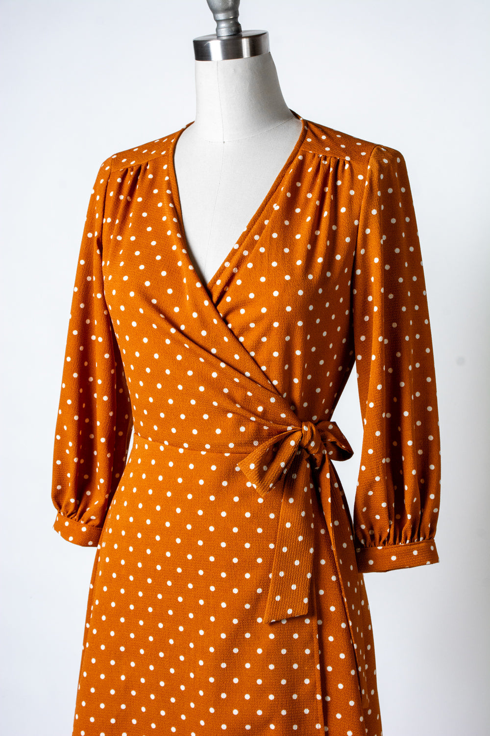 Rita Dress- Mustard Dot *sale
