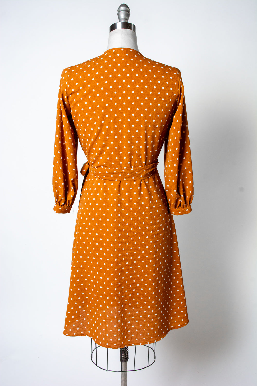 Rita Dress- Mustard Dot *sale