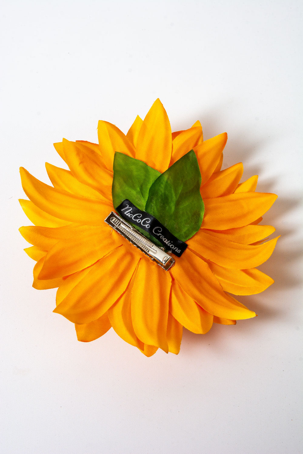 Dahlia Hair Flower, Orange