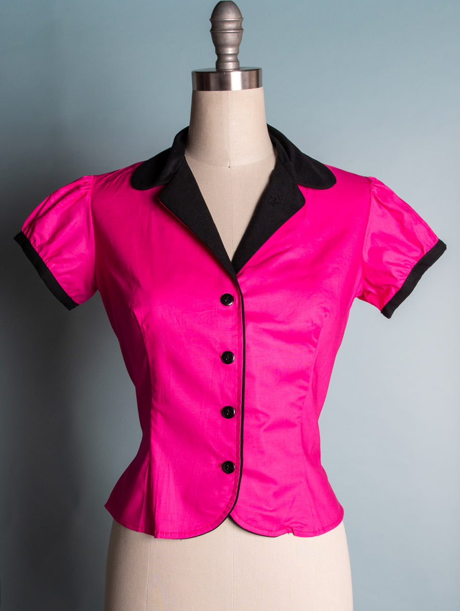 Dolly Blouse - Hot Pink *sale