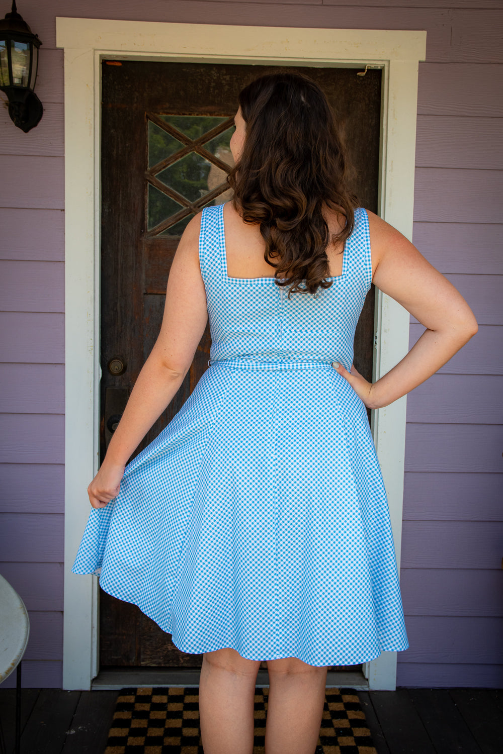 Sadie Dress - Little Sky Gingham *sale