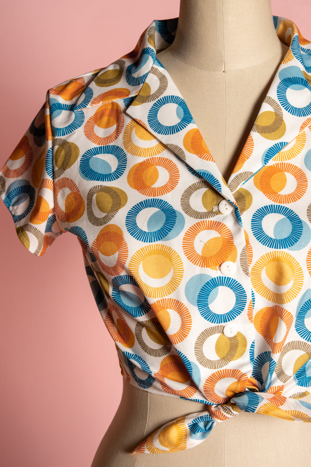Ellie Tie Top Blouse - Palm Springs *sale