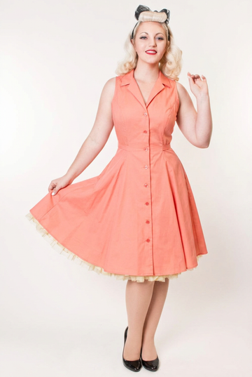 Betty Lou Dress - Coral *sale