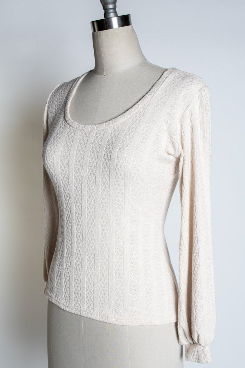 Grace Top - Pointelle, Ivory *sale