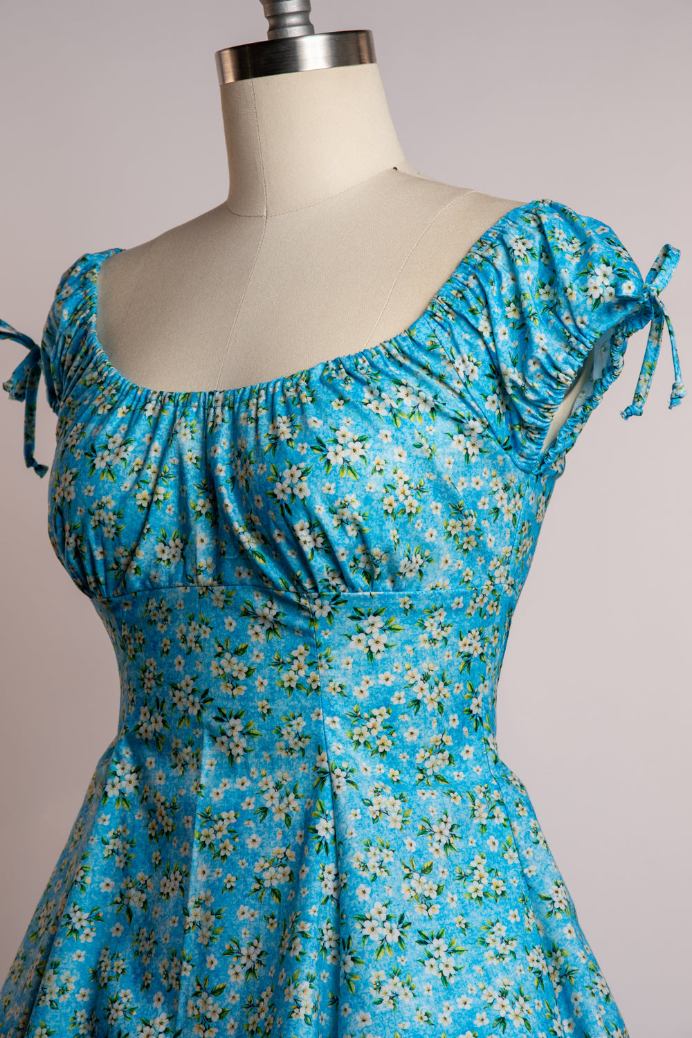 Hilda Dress - Aqua Blossom