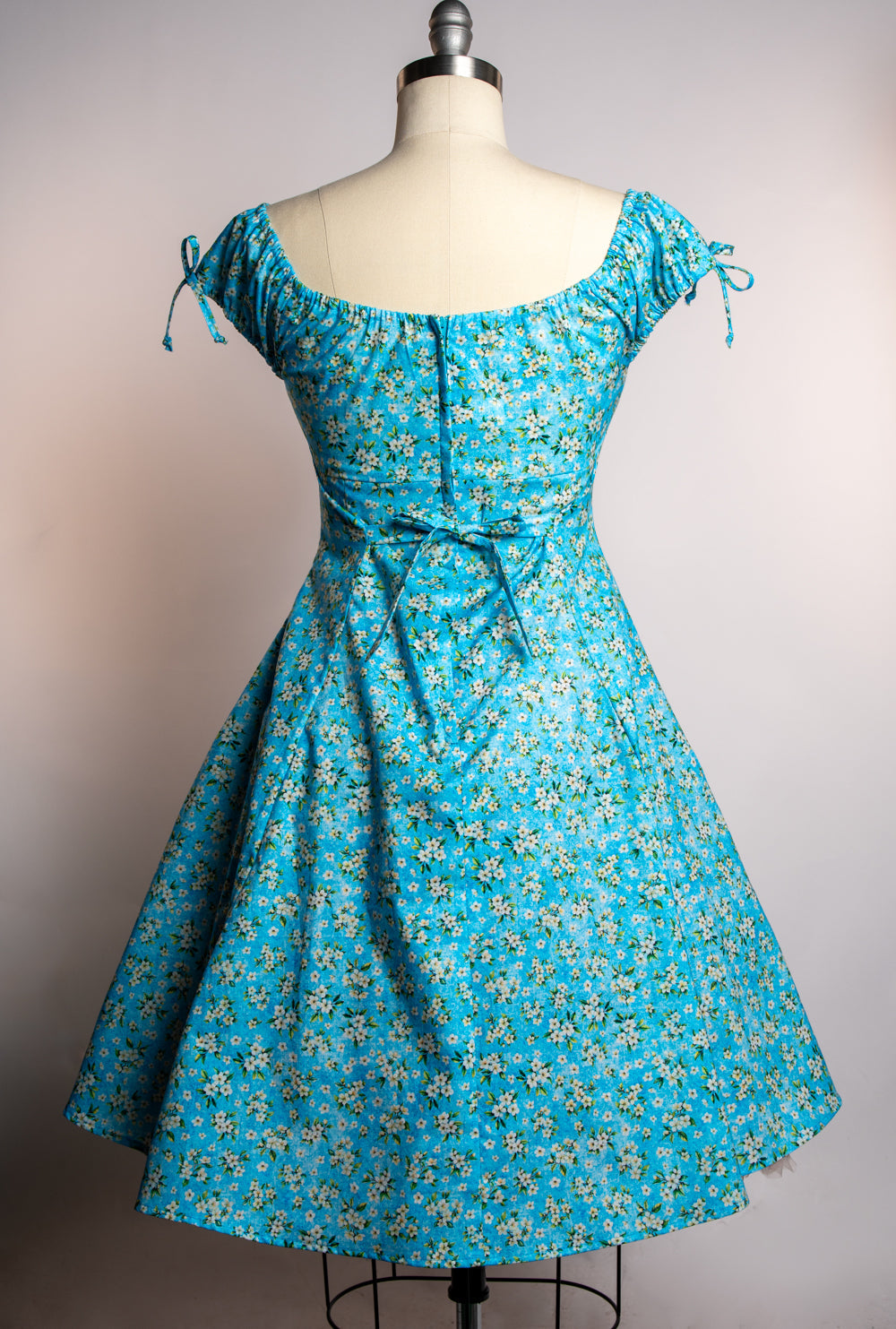 Hilda Dress - Aqua Blossom