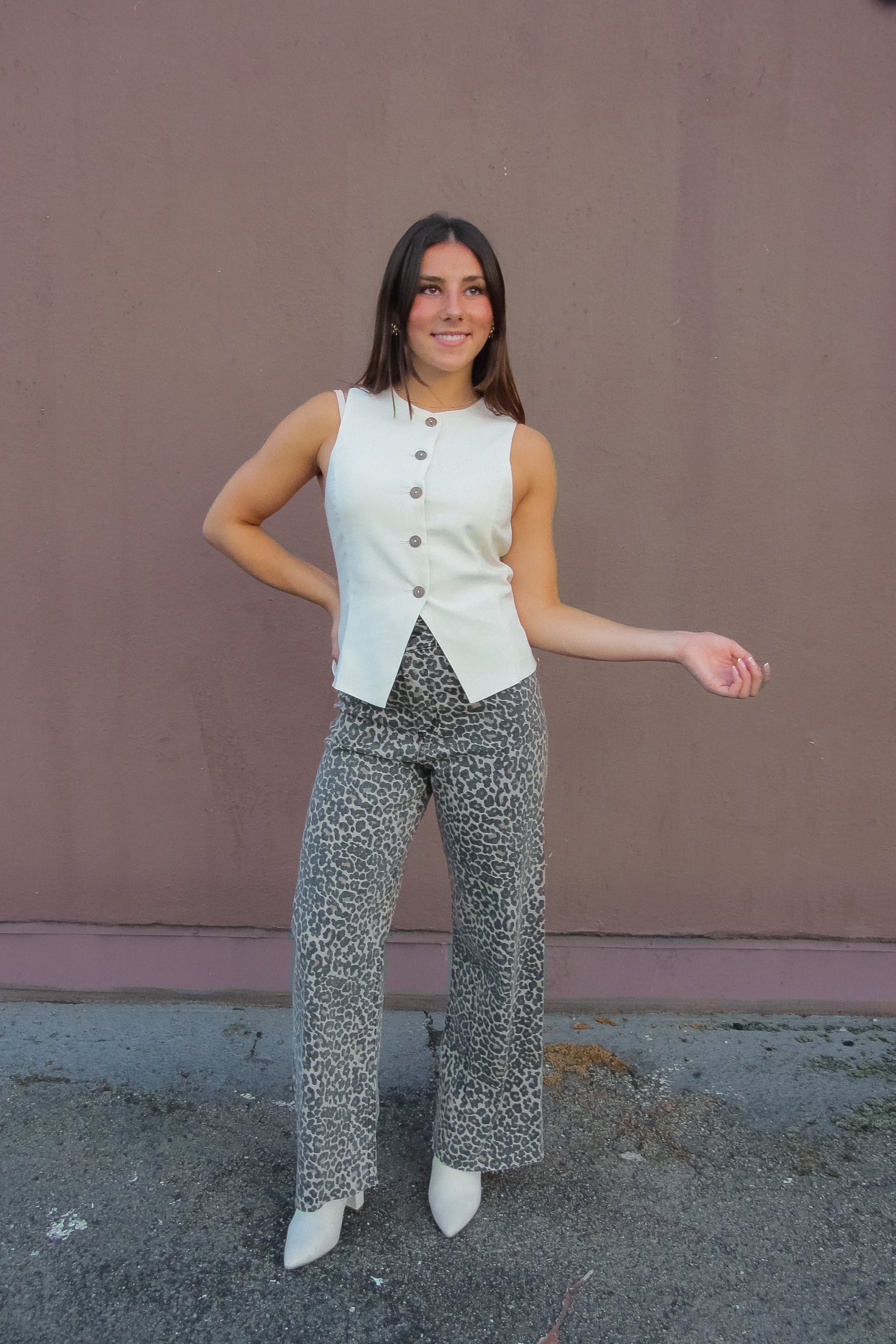 Leopard Print Denim Jeans RESTOCK!