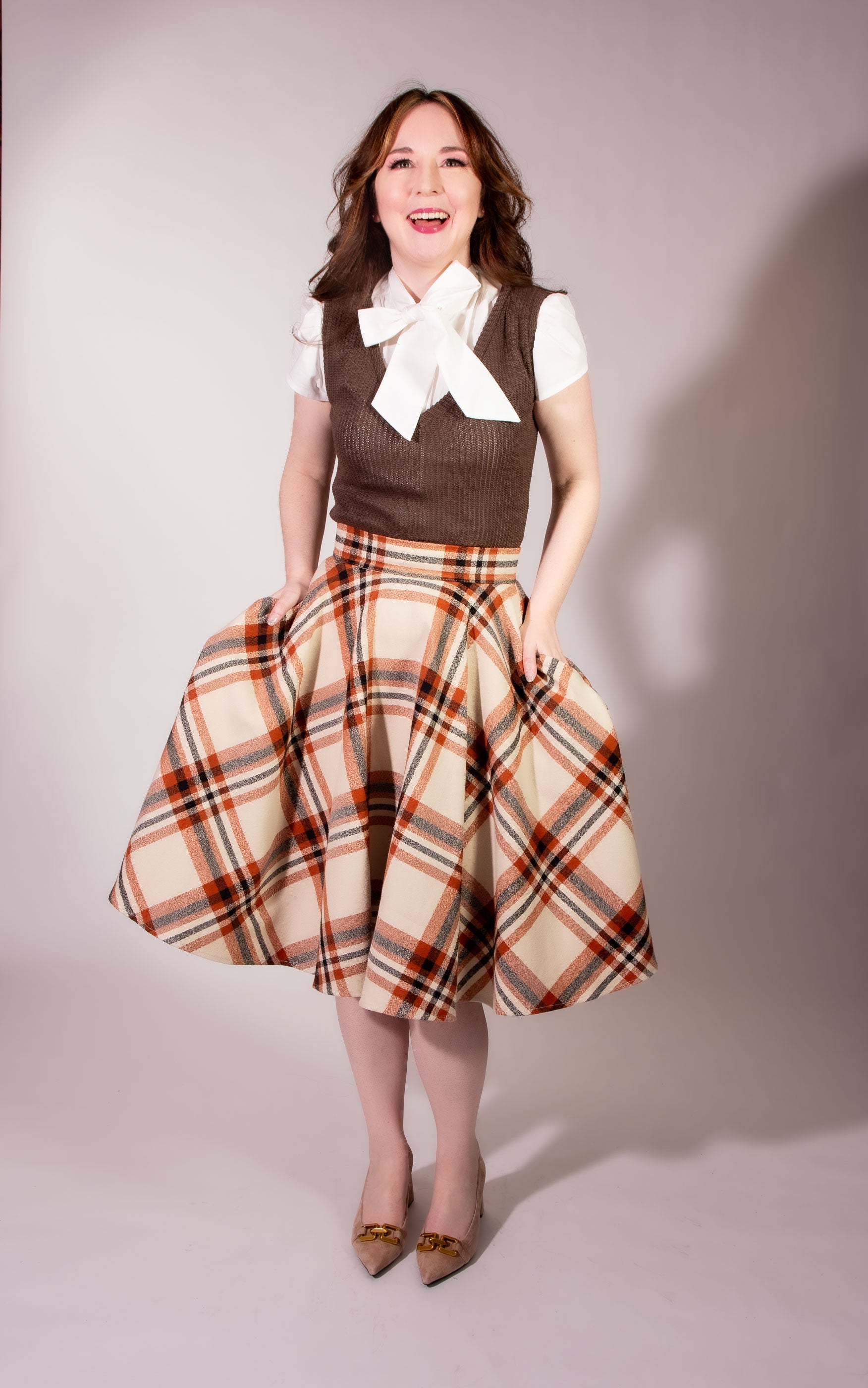Vivi Vest- Open Knit, Brown