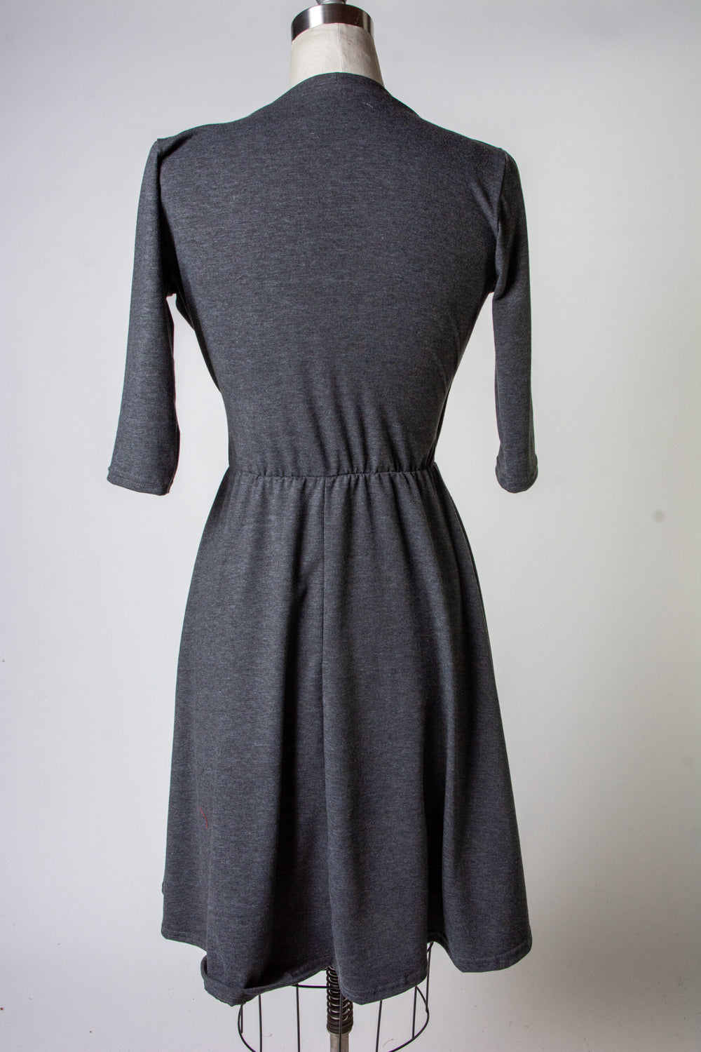 Joanie Knit Dress 3/4 Sleeve - Charcoal Grey *sale