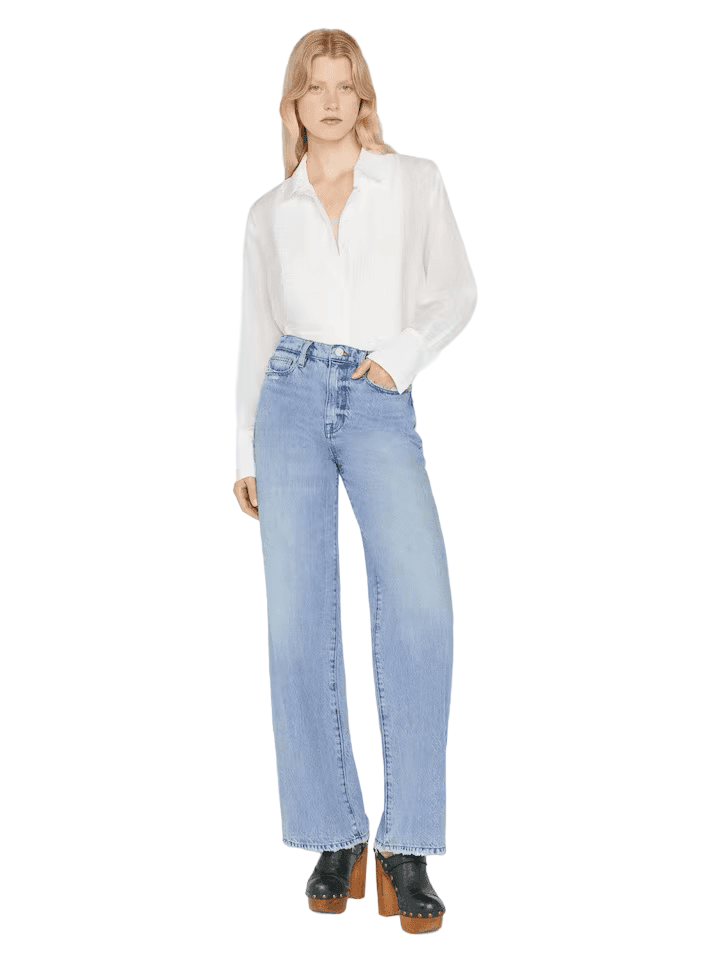 Oversized Tuxedo Shirt - Blanc