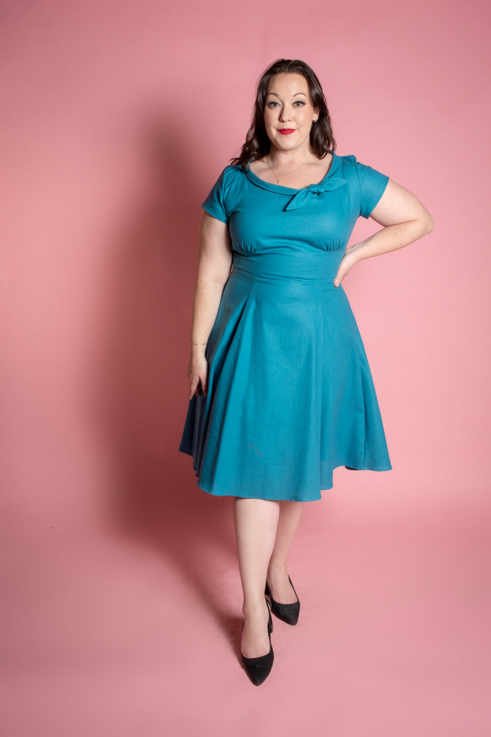Beverly Dress- Lynette, Ocean *sale